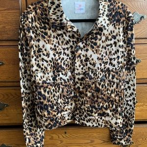 LuLaRoe leopard Jean jacket. New.tags L